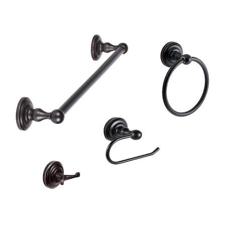 Sure-Loc Hardware Sure-Loc Hardware Boulder Series Bath Set, Single Post, Vintage Bronze BL-SET-PH1 11P